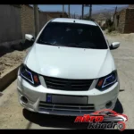نمای کناری چراغ جلو خودرو گروه پژوهش صنعت مدرن مناسب ساینا و کوئیک عمق قاب و پروفایل
