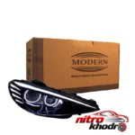 نمای کناری چراغ جلو پژو 206 باکستر - دو عددی تزیینی عمق قاب و پروفایل