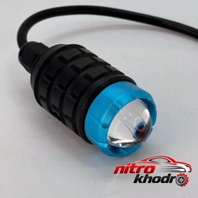 نمای کناری پروژکتور LED اسپات لایت با توان ۱۶ وات عمق قاب و پروفایل