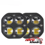 نمای کناری پروژکتور خودرو اچ اف دی مدل DRL-4 با کیفیت بالا عمق قاب و پروفایل