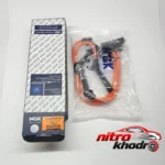 نمای بسته بندی وایر شمع تقویتی ان جی کی مدل NGK204q برای خودروهای کوییک و ساینا برچسب و بسته بندی