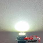 نمای کناری لامپ چراغ عقب خودرو تک کنتاکت سفید LED عمق قاب و پروفایل