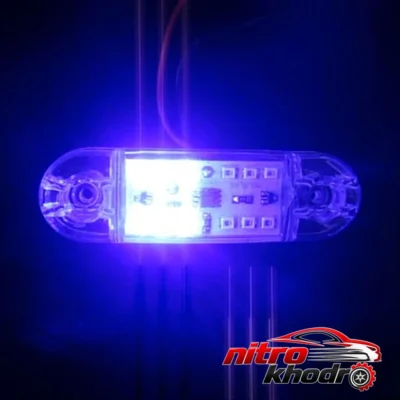 نمای کناری چراغ فلاشر خودرو پلیسی LED با طراحی اسپرت عمق قاب و پروفایل