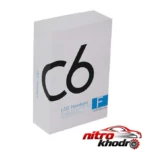 نمای کناری لامپ هدلایت خودرو C6 H7 با نور سفید مقاوم در برابر آب عمق قاب و پروفایل