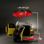 نمای کناری چراغ خطر عقب استاندارد تویوتا FJ Cruiser مدل آنکل عمق قاب و پروفایل