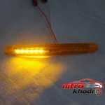 نمای کناری چراغ فلاشر LED خودرو مدل 206y - رنگ نارنجی اسپرت عمق قاب و پروفایل