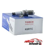 نمای بسته بندی شمع خودرو تورچ مدل K6RTC پایه کوتاه با کیفیت برچسب و بسته بندی