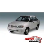 نمای کناری چراغ مه شکن خودرو قطعه سازان کبیر برای پراید 132 عمق قاب و پروفایل