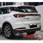 نمای بسته بندی طلق مه شکن عقب راست خودرو چری تیگو 7 پرو برچسب و بسته بندی