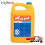 نمای بسته بندی ضد یخ خودرو فیروزگام غلیظ با کیفیت بالا برچسب و بسته بندی