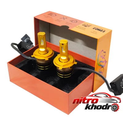 نمای کناری هدلایت خودرو ای وای دی مدل Super Power با نور قوی عمق قاب و پروفایل