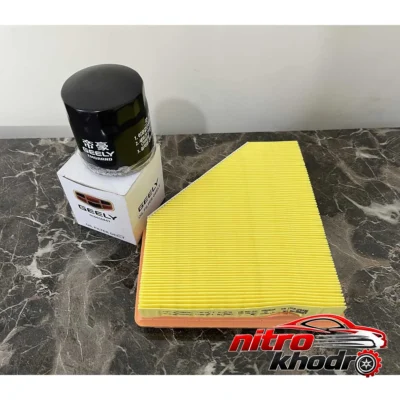 نمای بسته بندی فیلتر روغن جیلی با هوا و کابین مخصوص GC6 برچسب و بسته بندی