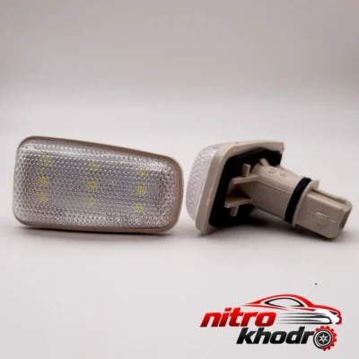 نمای کناری چراغ راهنما گلگیر خودرو آراکس یدک مدل AY-2707 عمق قاب و پروفایل