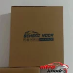 نمای بسته بندی طلق چراغ جلو خودرو بهساز نور مدل 707 SP برچسب و بسته بندی