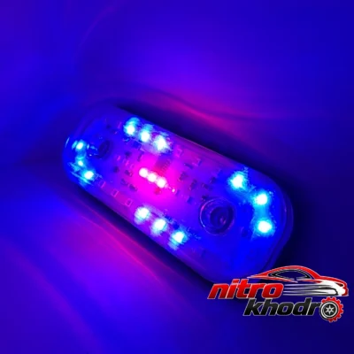 نمای کناری چراغ فدرالی پلیسی خودرو LED با ۱۸ افکت نور عمق قاب و پروفایل