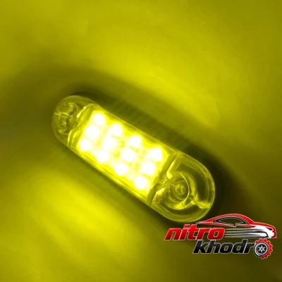 نمای بسته بندی چراغ خطر بغل خودرو LED ضد آب مدل L-202 برچسب و بسته بندی