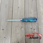 نمای کناری پیچ گوشتی ضربه خور دو سو و چهار با دسته پلاستیکی پروفایل و ساختار