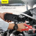 نمای جلو جامپ استارتر خودرو باسئوس با ظرفیت بالا و چراغ قوه چیدمان صفحه و نشانگرها