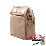 نمای جلو کوله پشتی کودک دلیجان مدل النا با طراحی زیبا طراحی و جزئیات کلیدی