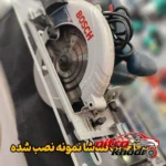 نمای بسته بندی تبدیل اره دیسکی به میزی و اور فرز مدل MC Board برچسب و بسته بندی