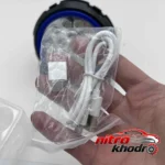 نمای کناری پروژکتور نور اضطراری CS-A03 با پاوربانک داخلی عمق قاب و پروفایل