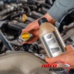 نمای جزئیات مکمل نشت گیر رادیاتور کی تو با خاصیت تمیزکنندگی حرکت و نصب پشتی