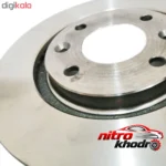 نمای بسته بندی دیسک ترمز جلو ایساکو با کیفیت مناسب پژو و سمند برچسب و بسته بندی