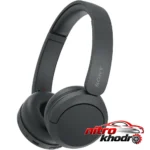 نمای جزئیات هدفون بلوتوثی سونی WH-CH520 با طراحی چرخشی و USB Type-C حرکت و نصب پشتی