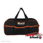 نمای بسته بندی کیف ابزار تانوس با طراحی کارآمد و جیب های متعدد برچسب و بسته بندی