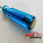 نمای بسته بندی پیچ گوشتی ضربه خور FQRS با دسته پلاستیکی و روکش تیتانیوم برچسب و بسته بندی