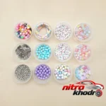 نمای جزئیات ملزومات زیورآلات کد PK01 بسته 700 عددی با کیفیت پرداخت و جزئیات مواد