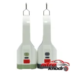 نمای جزئیات چراغ قوه دستی LED چند رنگ با پوشش لاستیکی حرکت و نصب پشتی