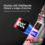 نمای جزئیات چراغ قوه دستی وارسون با لامپ LED و حالت های نوری متنوع حرکت و نصب پشتی