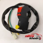 نمای جزئیات قلوه سوییچ استارت موتورسیکلت Key150 با کیفیت عالی پرداخت و جزئیات مواد