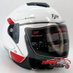 نمای جزئیات کلاه کاسکت فلش Racer با ویژگی های منحصر به فرد پرداخت و جزئیات مواد