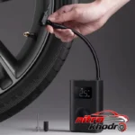 نمای جزئیات کمپرسور هوا میجیا با صفحه نمایش و شلنگ پرداخت و جزئیات مواد