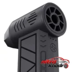 نمای جزئیات فن دستی Jet Fan F16 با چراغ قوه و باتری لیتیومی حرکت و نصب پشتی