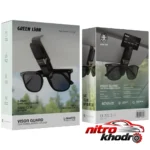 نمای جزئیات نگهدارنده عینک خودرو گرین لاین مدل Visor Guard دو عددی پرداخت و جزئیات مواد