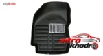 نمای جزئیات کفپوش سه بعدی لاستیکی خودرو با طراحی زیبا پرداخت و جزئیات مواد
