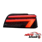 نمای جزئیات چراغ خطر عقب شاهین مدل NX با کیفیت برای پژو پارس حرکت و نصب پشتی