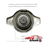نمای جزئیات درب رادیاتور اچ کی تی مدل C-13D برای تویوتا پرداخت و جزئیات مواد