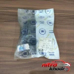 نمای جزئیات ضربه گیر اکسل عقب لاستیک گیلان مدل مربعی نمای نزدیک رشته ها و بافت