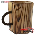 نمای جزئیات استند لوازم آرایش چوبی مدل BOU-B140 پرداخت و جزئیات مواد
