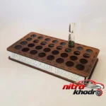 نمای جزئیات استند لوازم آرایشی پرشین باکس مدل عطری پرداخت و جزئیات مواد