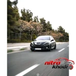 نمای جزئیات چراغ مه شکن جلو خودرو LED نئون دار بسته دو عددی حرکت و نصب پشتی