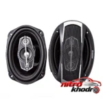 نمای جزئیات اسپیکر خودرو سانیر مدل GS-6995 با کیفیت صدای عالی پرداخت و جزئیات مواد