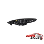 نمای جزئیات چراغ جلو کروز پلاس LED مناسب پژو 207 - بسته 2 عددی حرکت و نصب پشتی