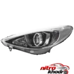 نمای جزئیات چراغ جلو کروز با لنز و دیلایت مناسب پژو 207 حرکت و نصب پشتی