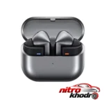 نمای جزئیات هدفون بلوتوثی سامسونگ Galaxy Buds3 Pro با نویز کنسلینگ فعال حرکت و نصب پشتی