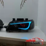 نمای جزئیات چراغ جلو خودرو GT-Ice با طراحی استاندارد برای پژو 405 حرکت و نصب پشتی
